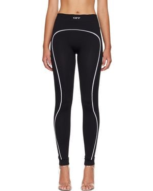 Off-White c/o Virgil Abloh 'Off' Stamp Seamless Sport Leggings - Blue