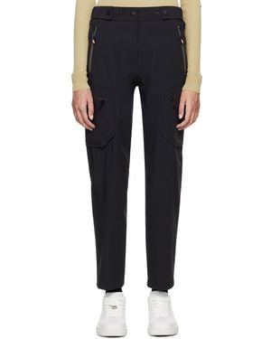 Moncler Bonded Logo Trousers - Black
