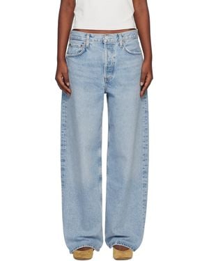 Agolde Low Slung Baggy 30.5 Jeans - Blue