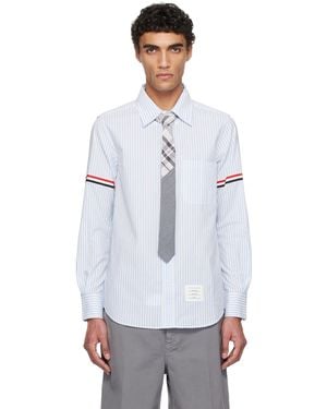 Thom Browne Madras Cotton Armband Shirt - White