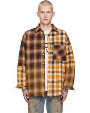 Satoshi Nakamoto Patchwork Logo Flannel Shirt - Multicolour