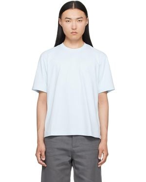 Veilance T-Shirt À Manches Courtes Metron Bleu - Blanc