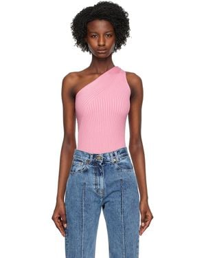 Aeron Asymmetric Bodysuit - Red