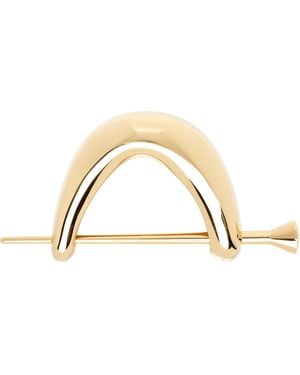 Bottega Veneta Ellipse Hair Pin - Black