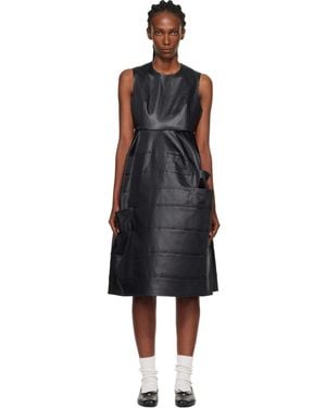 Tao Comme Des Garçons Satin Midi Dress - Black