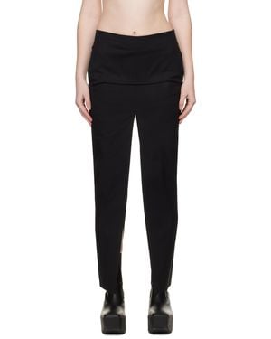 Rick Owens Temple Sliced Midi Skirt - Black