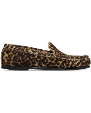 A.P.C. Tan Swan Loafers - Black
