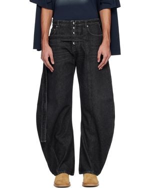 Jean Paul Gaultier 'the Denim Strap' Jeans - Black