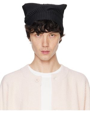 Homme Plissé Issey Miyake Homme Plissé Issey Miyake Pleats Tube Beanie - Black