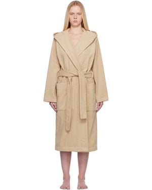Tekla Terry Hooded Bathrobe - Natural