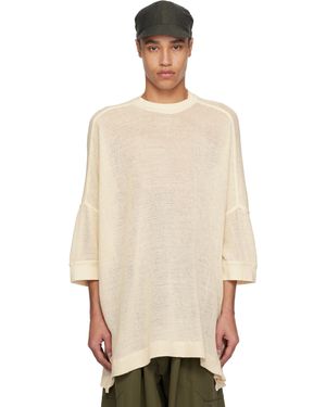 Jan Jan Van Essche Off- O-Project Mesh Jersey Boubou T-Shirt - Natural