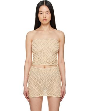 Isa Boulder Macramist Tube Top - Natural