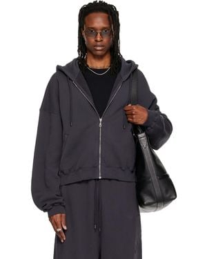 Lu'u Dan Washed Zip Hoodie - Blue
