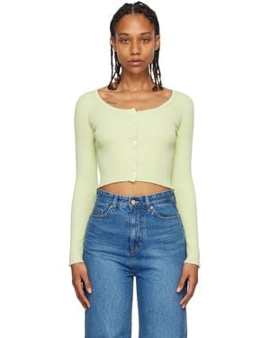 ARCH THE Scoop Neck Cardigan - Blue