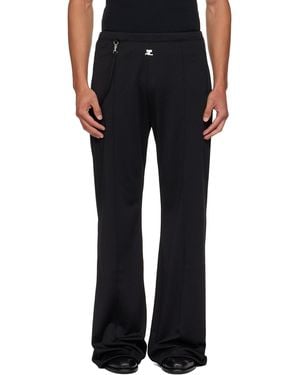 Courreges Flare Interlock Tracksuit Trousers - Black