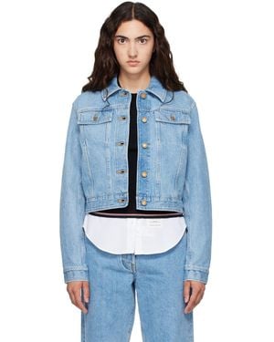 Thom Browne Shrunken Selvedge Denim Jacket - Blue