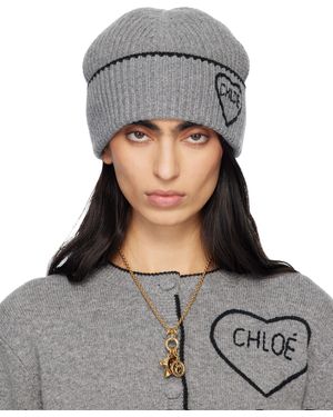 Chloé 'The Encoeur' Beanie - Grey