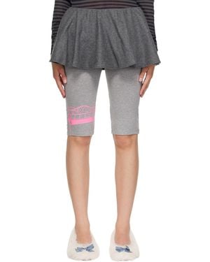 Sandy Liang Jupe-Short Helio Grise