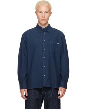 A.P.C. Mateo Logo Shirt - Blue