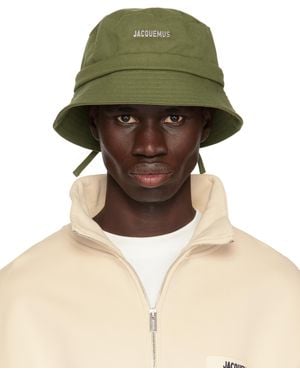 Jacquemus Les Classiquesコレクション カーキ Le Bob Gadjo バケットハット - グリーン