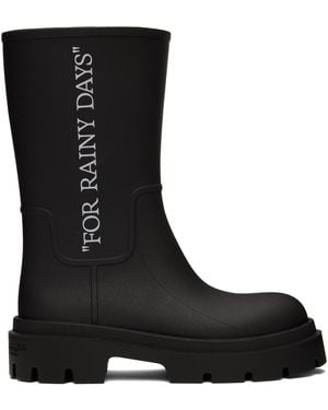 Off-White c/o Virgil Abloh Reboot 'Rainy Days' Boots - Black