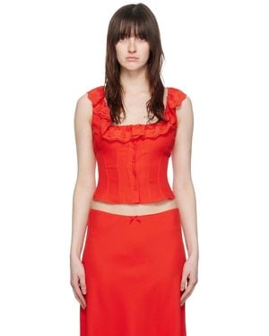 GUIZIO レッド Paloma トップス