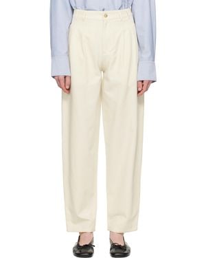 A.P.C. Off- Willow Trousers - White