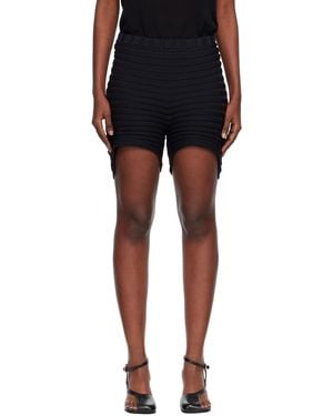 Issey Miyake Knit 'As It Is' Shorts - Black
