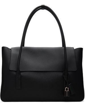 Tom Ford Grain Leather Eclipse Large Shoulder Bag - Black