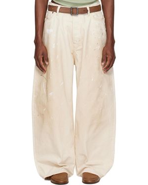 Acne Studios Off- Loose Fit 2023 Jeans - Natural