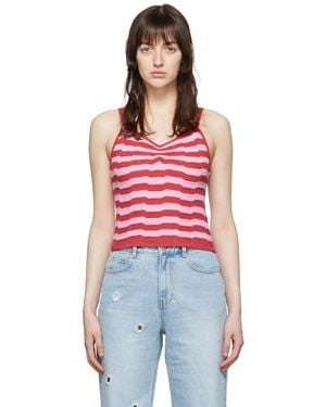 SJYP Cotton Tank Top - Red