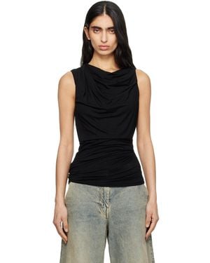 Entire studios Drape Tank Top - Black