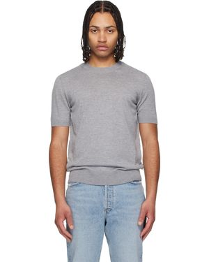 BOSS Short-Sleeved Merino Wool T-Shirt - Black