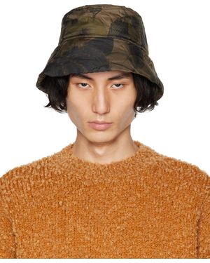 Dries Van Noten ブラウン プリント バケットハット