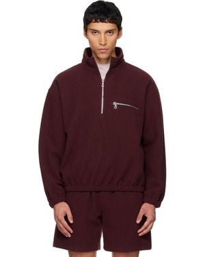 Rier Ssense Exclusive Fleece Jacket - Red
