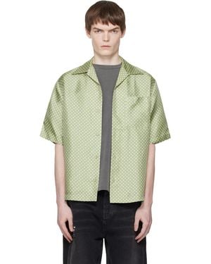 Amiri Polka Dot Camp Shirt - Green