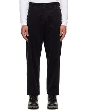 Neighborhood Corduroy Plain Trousers - Black