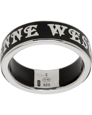 Vivienne Westwood Conduit Street Ring - Black