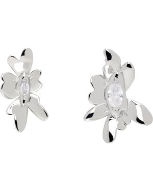 Collina Strada Daisy Maxi Earrings - Black