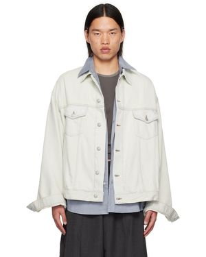 Acne Studios ブルー デニムジャケット - ホワイト