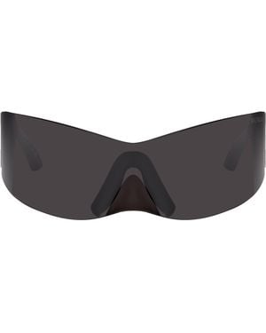 Balenciaga Ssense Exclusive Avant Premier Panther Mask Sunglasses - Black