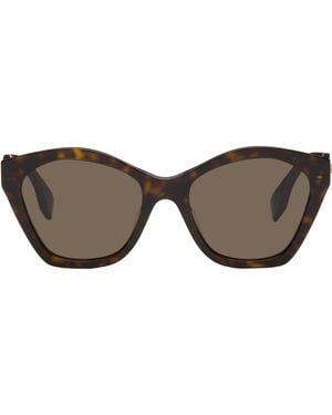 Fendi Lettering Cat-Eye Sunglasses - Black
