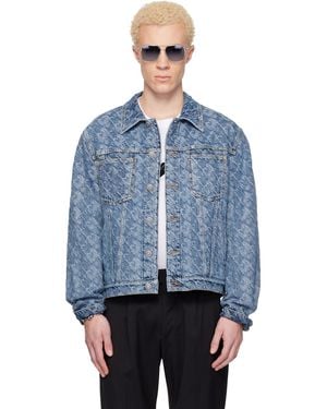 Lanvin Lunar Year Jacquard Denim Jacket - Blue