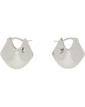 KHAITE Small Lotus Earrings - Metallic