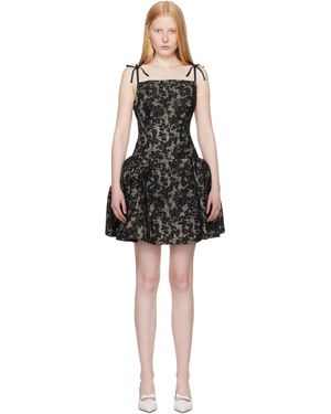 YUHAN WANG Robe Courte Alicia Noire Exclusive À Ssense