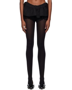 ShuShu/Tong Black Layered Miniskirt