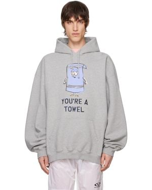 Vetements 'You'Re A Towel' Oversized T-Shirt in Gray for Men