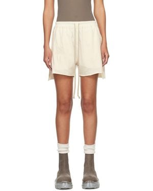 Rick Owens Championエディション オフホワイト Dolphin ショートパンツ - マルチカラー