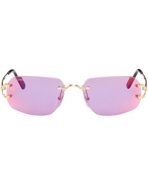 Cartier Classic C Motif Sunglasses - Purple