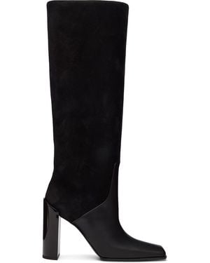 Alaïa Square Knee Boots - Black